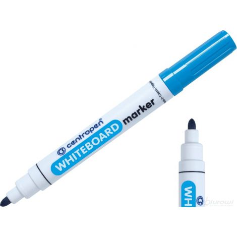 Marker suchościeralny Centropen okrągły 2.5mm, Niebieski jasny - 2